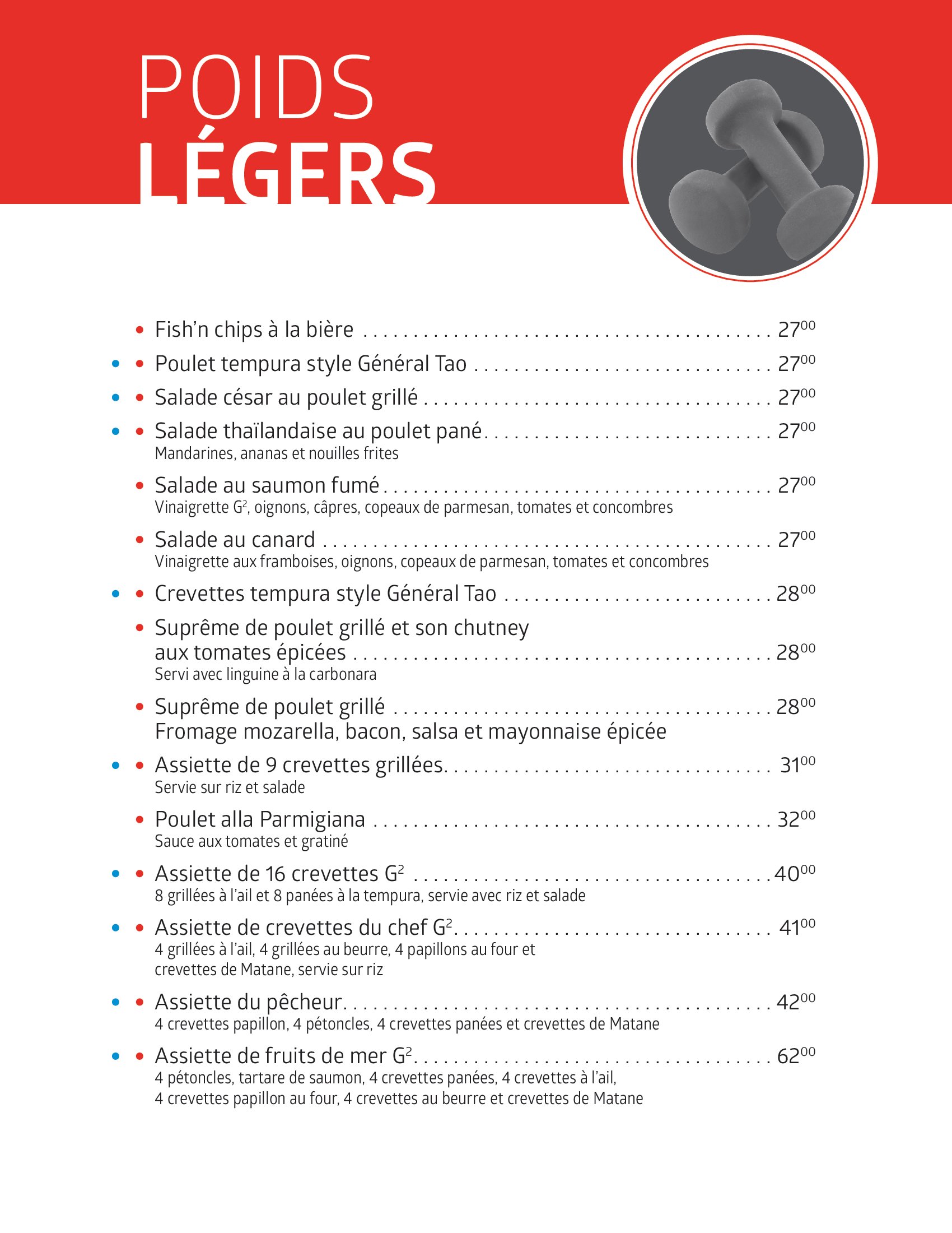 poids legers